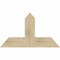 Ekena Millwork Portland Rough Sawn Timber Gable Bracket, Douglas Fir, 36"W x 21"H x 4"D x 6"F, 14/12 Pitch GBW036X21X0406POR00RDF - alternate 1
